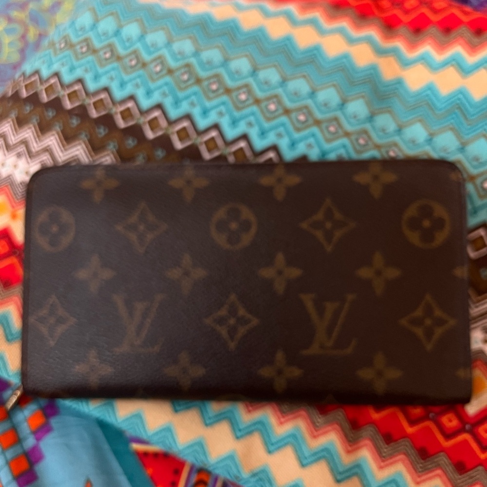 Authentic Louis Vuitton Monogram Porte Monnaie Long Zippy Zip Around Wallet EUC